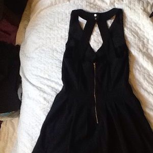 Banana Republic cocktail cutout w/contrast zipper